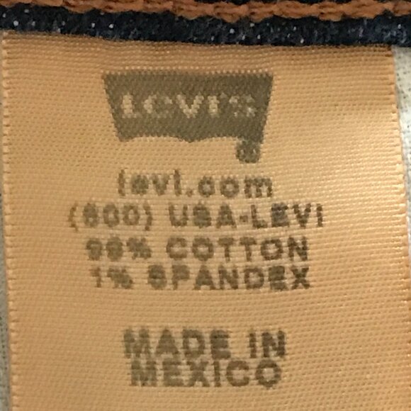 Vintage Levi's 529 Curvy Boot Cut Jeans Women 29 Blue Mid Rise Dark Wash 18271 - Picture 12 of 14